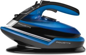 Rowenta Freemove Cordless Auto Off 400-Holes Stainless Steel Soleplate Steam Iron, Blue, 1 - 1830007108